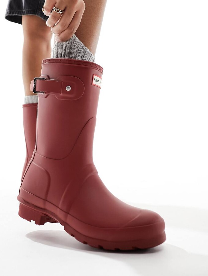 Leather Boot Short Wellington Boots With Zips Wellington Boot