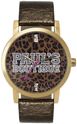 Pauls Boutique Mia Brown Leopard Dial Watch