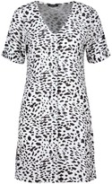 Thumbnail for your product : boohoo Smudge Print Button Through Shift Dress