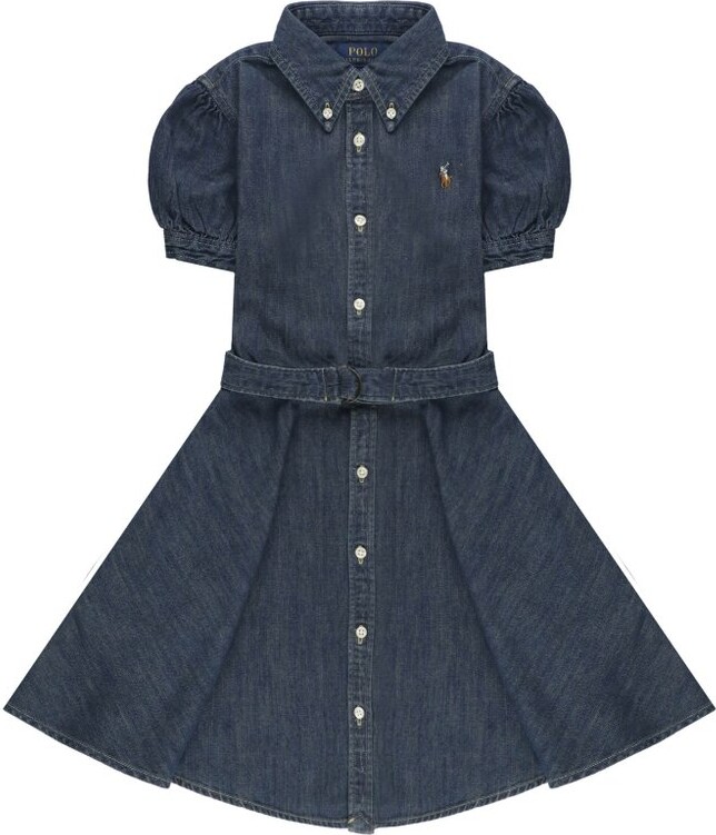 Ralph Lauren Kids Belted Shirt Dress