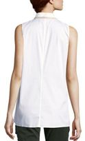 Thumbnail for your product : Lafayette 148 New York Sleeveless Cotton-Blend Top