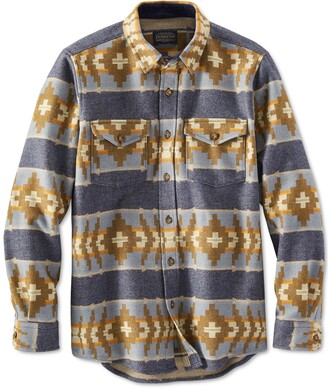 Pendleton Men's La Pine Geo Jacquard Wool Overshirt