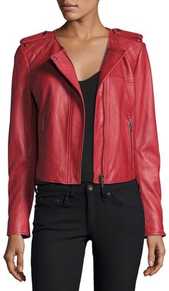 Joie Koali Leather Jacket, Red