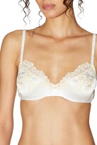 Thumbnail for your product : La Perla Silk Underwired Bra With Ivory Frastaglio