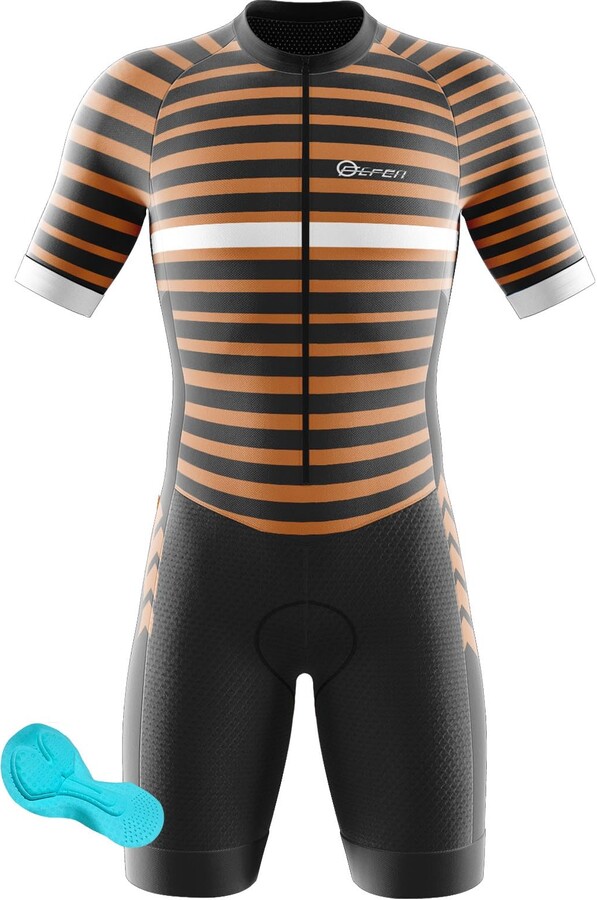 VOXCAUTQ Men's Cycling Skinsuit (2XS-6XL),Triathlon Suit Men,TriSuit