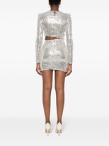 Thumbnail for your product : Amen Sequin-Embellished Cut-Out Minidress