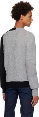 Neil Barrett Gray Hybrid Misplaced Sweater