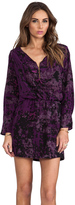 Thumbnail for your product : Karina Grimaldi Purple Silk Purple Granite Print Miranda Mini Dress