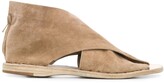 Thumbnail for your product : Officine Creative Crisscross Strap Textured Sandals