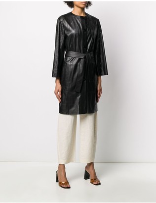 Drome Leather Perforated Coat