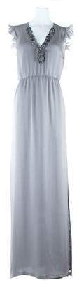 Valentino Women's Aubergine Silk Maxi Dress.