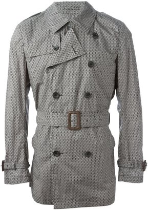 Herno printed trench coat