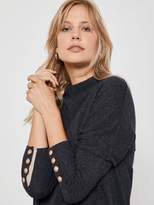 Thumbnail for your product : Mint Velvet Button Cuff Batwing Tunic Knit - Grey