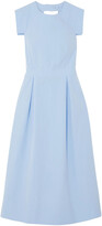 Thumbnail for your product : Three Graces London Jolene Open-back Cotton-poplin Dress