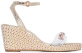 Thumbnail for your product : Sophia Webster Dina 90 espadrille wedge sandals