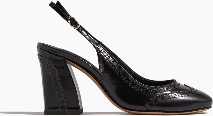 Alexandre Birman Slingback Brogue Pump 85 in Black