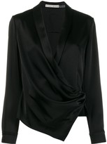 Thumbnail for your product : Alice + Olivia V-Neck Wrap Front Blouse