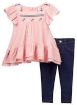 Thumbnail for your product : Jessica Simpson Blouse & Printed Leggings 2-Piece Set (Baby Girls)