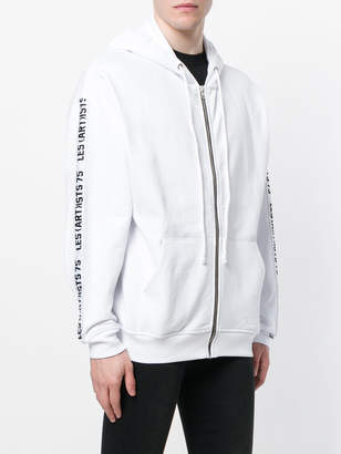 Les (Art)ists zipped printed hoodie
