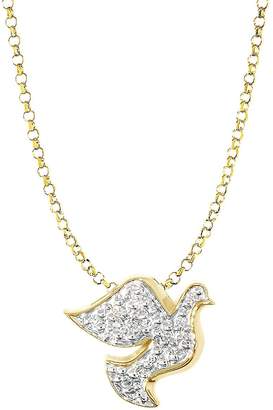 Alex Woo Women's Little Faith Diamond and 14K Gold Pendant Necklace