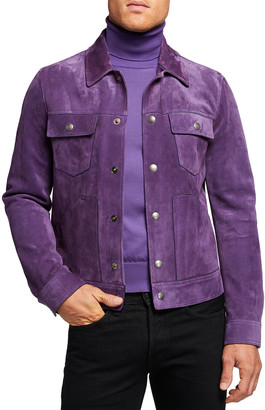 lavender suede jacket
