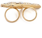 Thumbnail for your product : Rachel Zoe Pave Pod Double Finger Ring