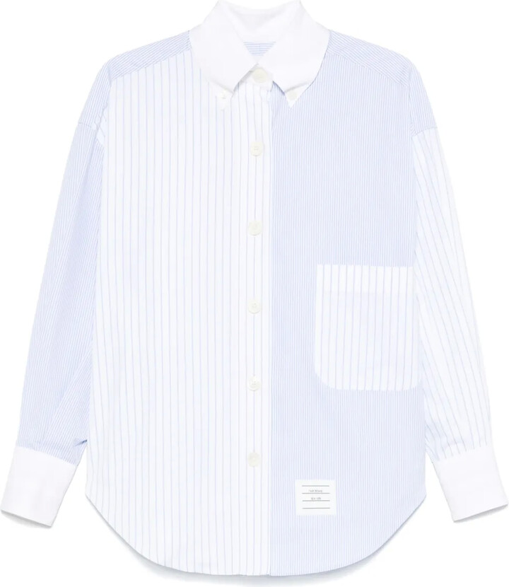 Thom Browne Pinstriped Poplin Shirt