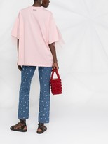 Thumbnail for your product : RED Valentino point d'esprit panelled T-shirt