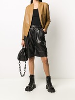 Thumbnail for your product : S.W.O.R.D 6.6.44 Collarless Leather Jacket