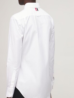 Thom Browne Cotton Poplin Shirt W / Piping Detail