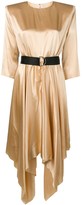 Thumbnail for your product : FEDERICA TOSI Belted Satin Dress