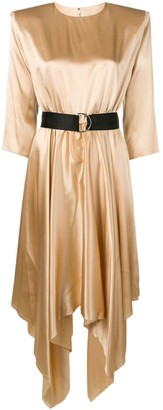 FEDERICA TOSI Belted Satin Dress