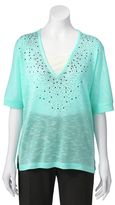 Thumbnail for your product : Cathy daniels embellished mock-layer sweater - women's