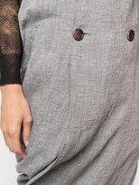 Thumbnail for your product : Junya Watanabe Gathered-Detail Linen Dress