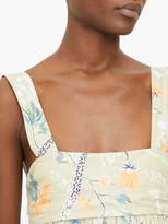 Thumbnail for your product : Chloé Floral-print Voile Midi Dress - Green Print