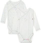 Thumbnail for your product : Petit Bateau Pack of 2 unisex newborn bodysuits 0-6 months
