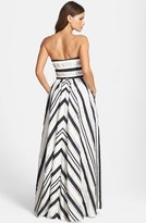 Thumbnail for your product : Adrianna Papell Ribbon Stripe Strapless Dress