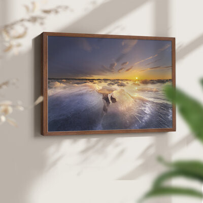 Highland Dunes Breakthrough -Framed Print - Restickable