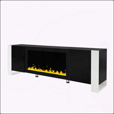 TV Stand with 34.2" Non-heating Electric Fireplace