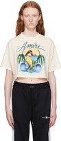 Thumbnail for your product : Amiri Off-White Cropped T-Shirt