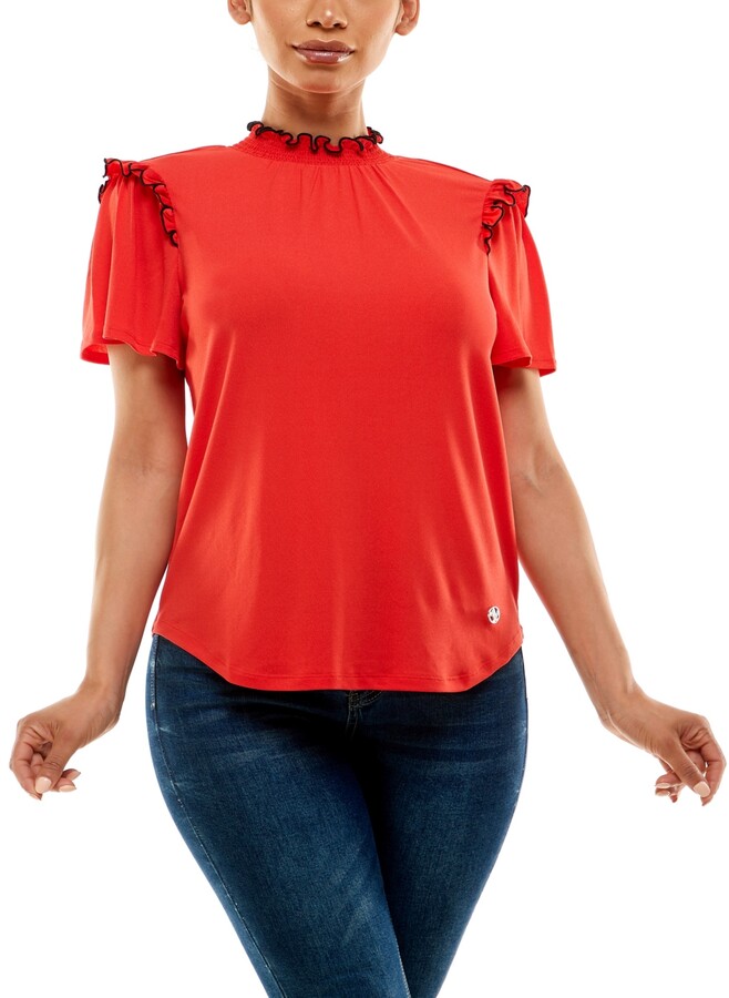 Womens Red Short Sleeve Tops | ShopStyle