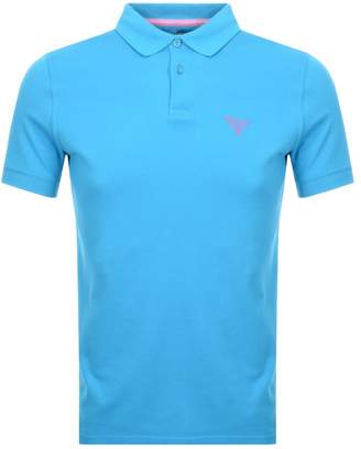 Barbour Beacon Short Sleeved Polo T Shirt Blue