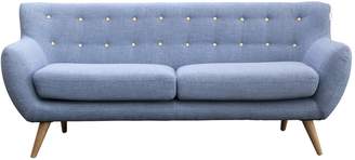6ixty 6Ixty 3 Blue Seater Sofa