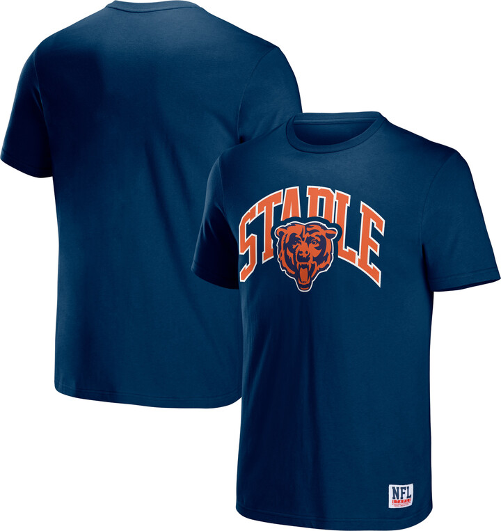 Staple Men's NFL x Navy Chicago Bears Logo Lockup T-Shirt