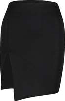 Thumbnail for your product : boohoo Extreme Thigh Split Mini Skirt