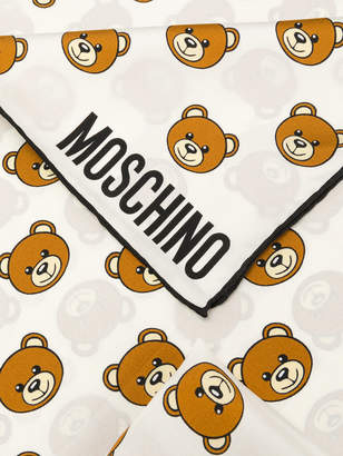 Moschino teddy bear motif scarf