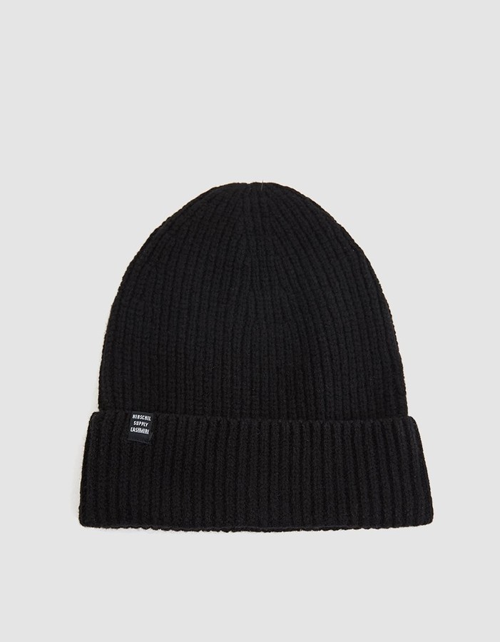 herschel black beanie