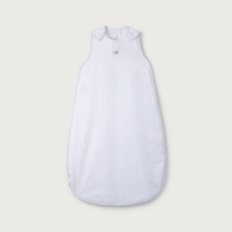 The White Company Safari Seersucker Sleeping Bag – 0.5 Tog, Grey, 6-18M