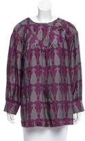 Thumbnail for your product : Thomas Wylde Printed Silk Top