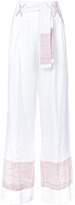 Thumbnail for your product : Gül Hürgel high-waisted wide leg trousers